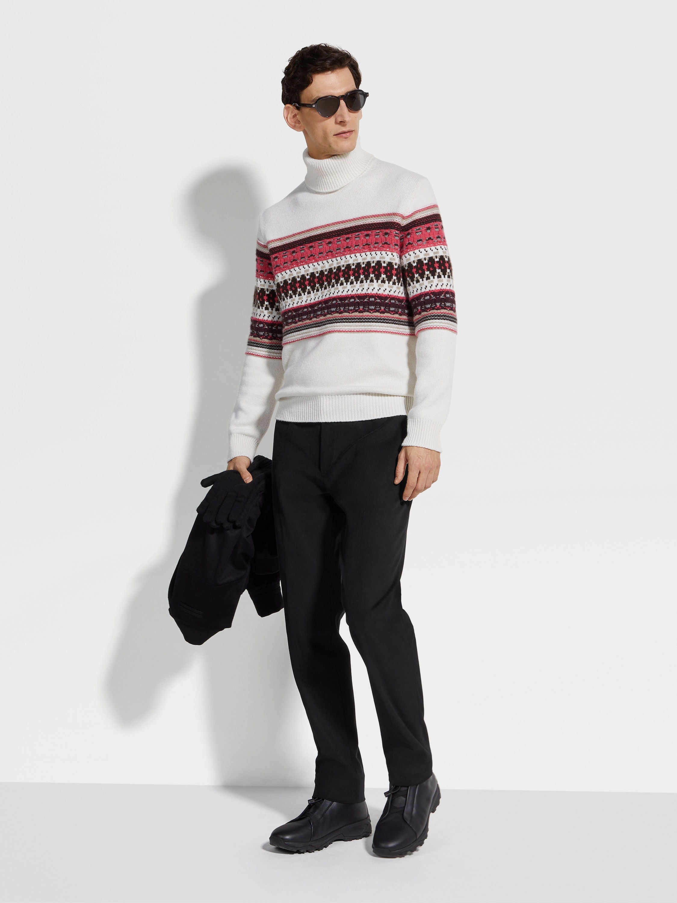 WHITE OASI CASHMERE TURTLENECK - 3