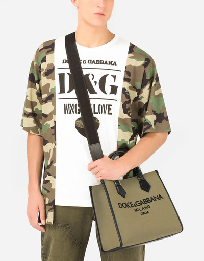 Dolce & Gabbana Small canvas shopper with logo outlook