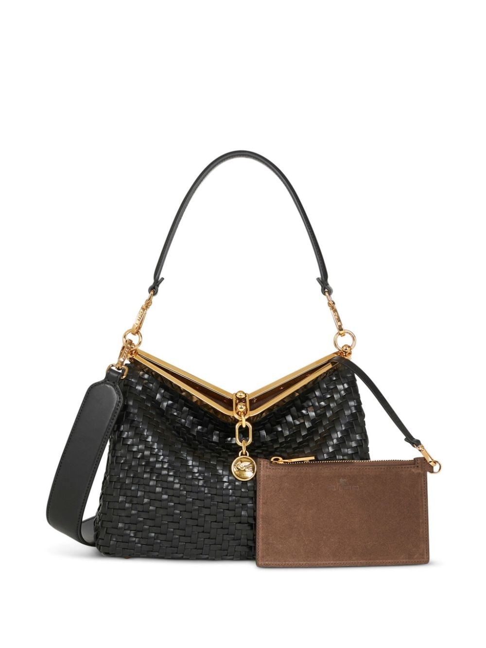 medium woven Vela shoulder bag - 7