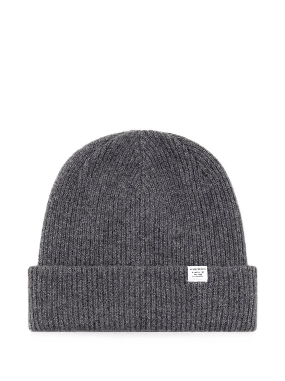 ribbed-knit beanie hat - 1