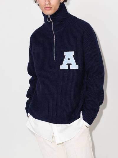 Axel Arigato logo patch high-neck jumper outlook