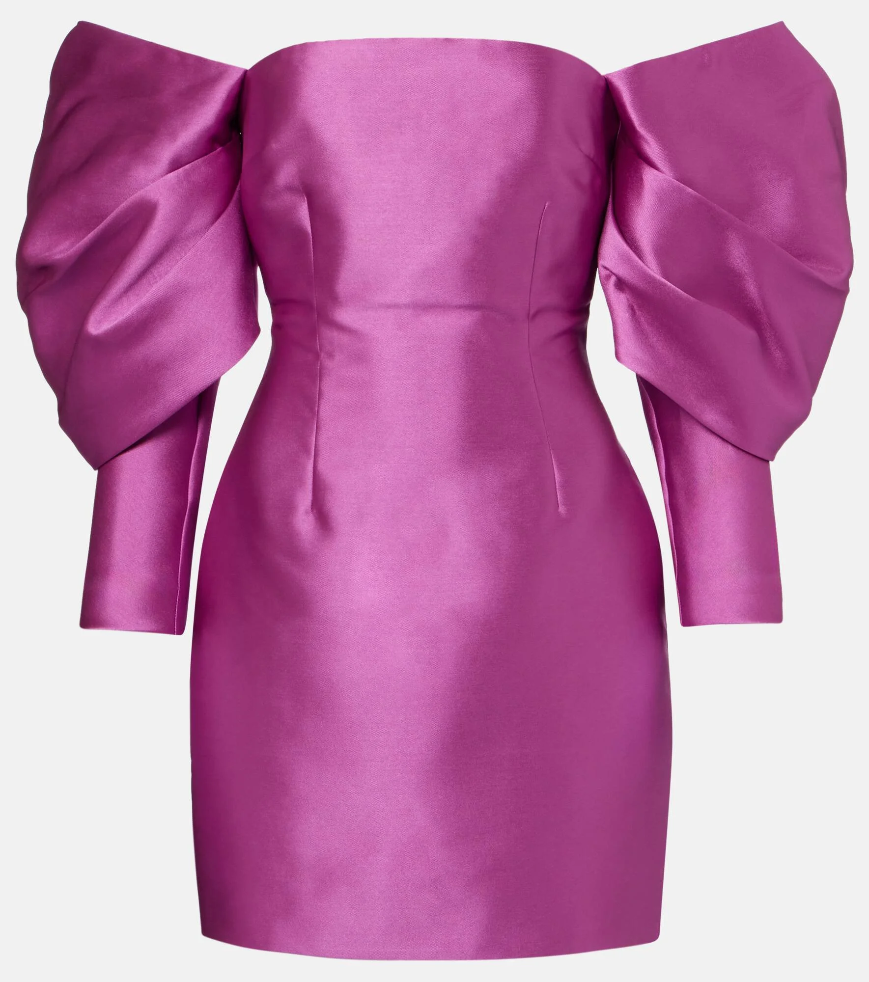 solace london pink mini dress Solace London Funnel-neck Mini Dress