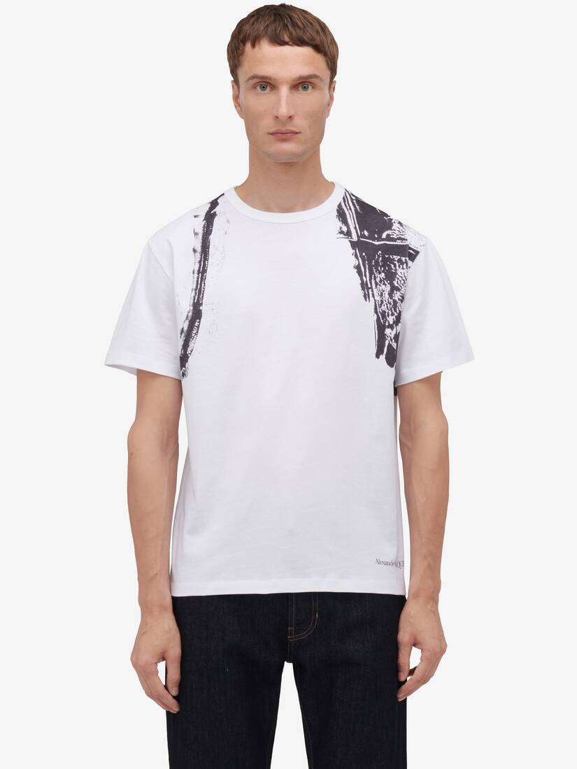 Men's Fold Harness T-shirt in White/black - 5