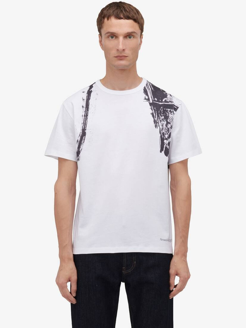 Men's Fold Harness T-shirt in White/black 5