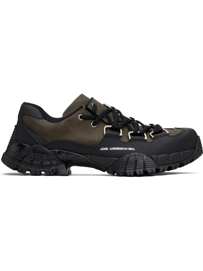 Black & Brown Trainer Diagonale Sneakers 1