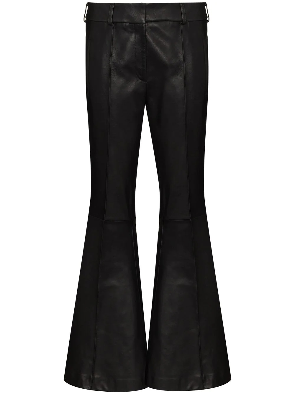 Charles flared leather trousers - 1