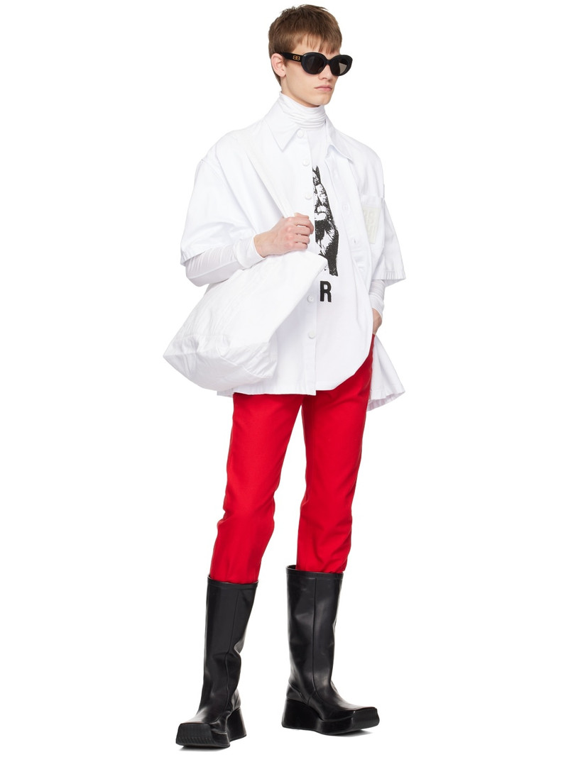 Raf Simons White Patch Shirt outlook