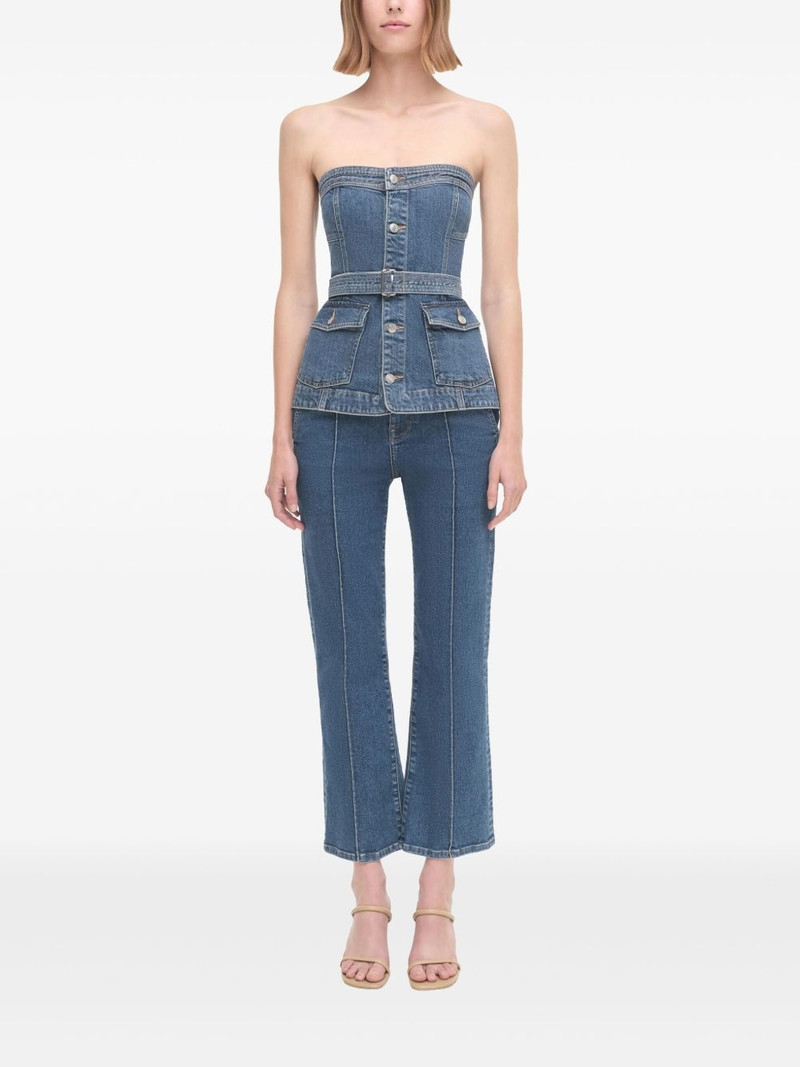 SIMKHAI Cyan bustier top outlook