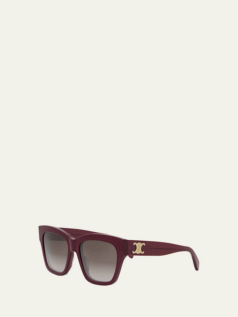 CELINE Triomphe Acetate Square Sunglasses outlook