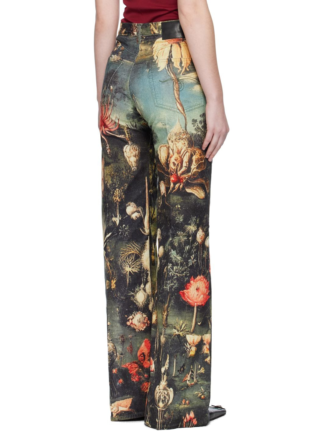 Multicolor Flare Jeans - 3