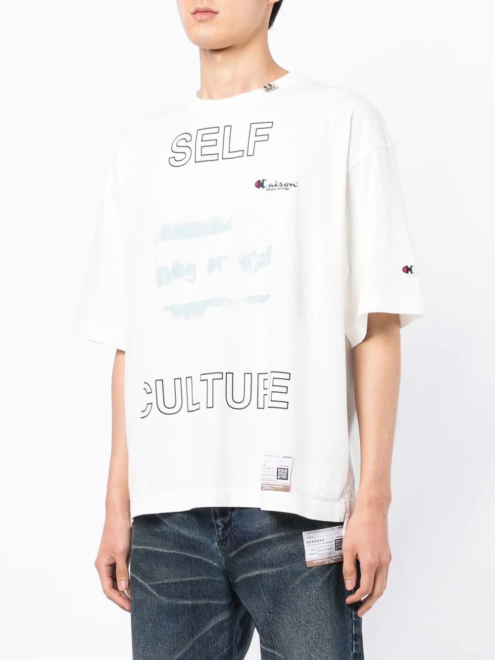 text-print T-shirt - 3