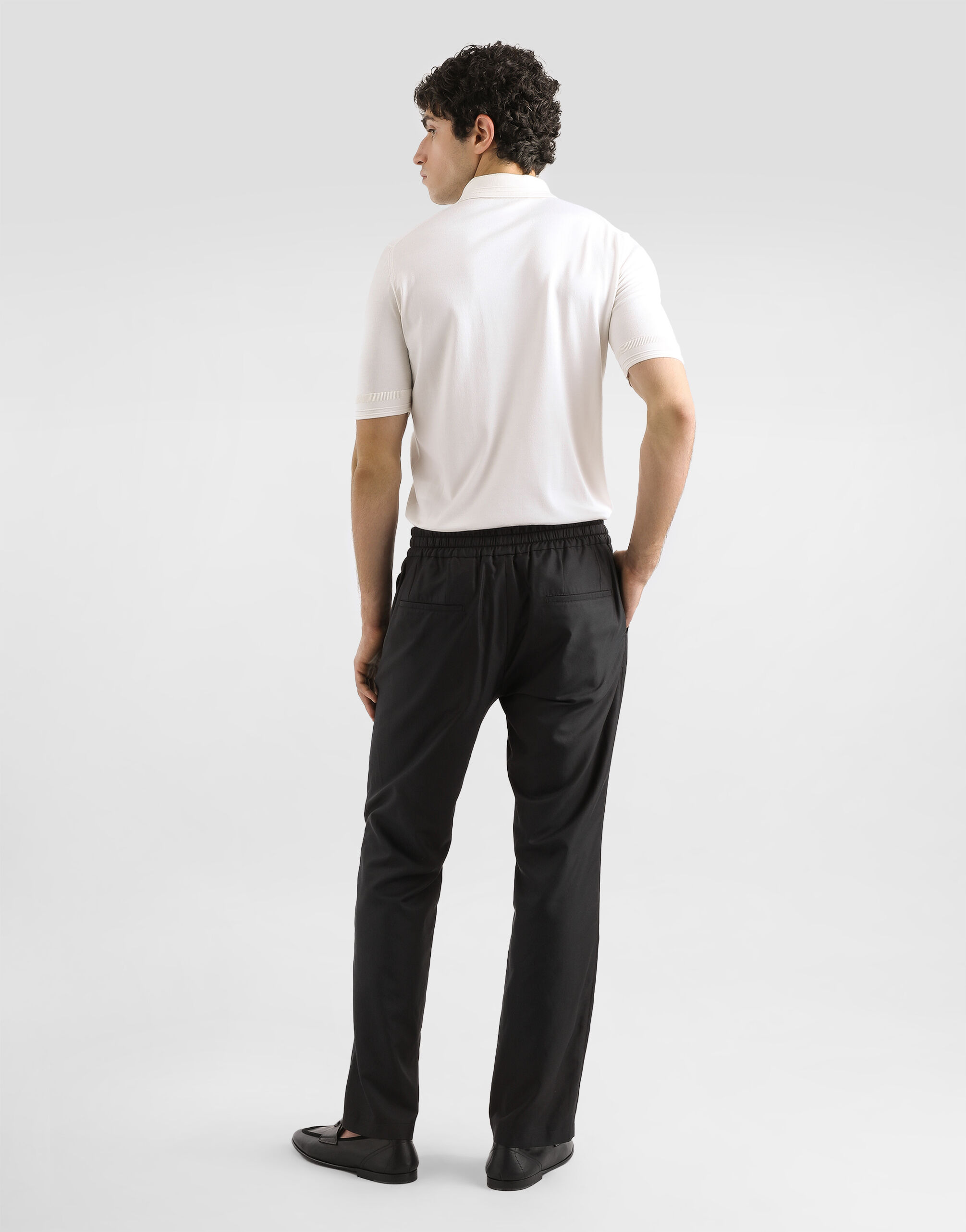 Satin silk polo shirt - 3
