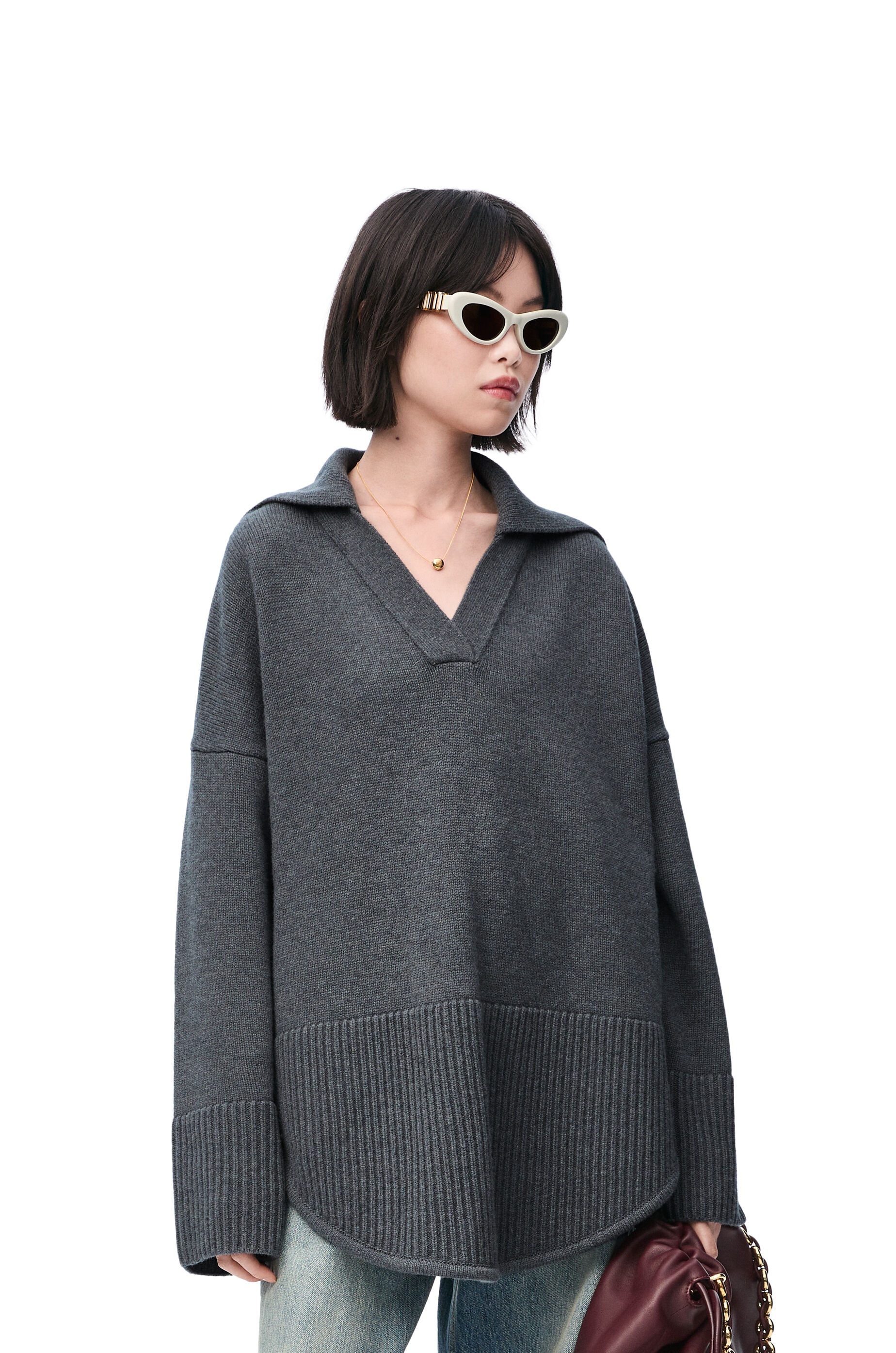 Polo sweater in wool - 3