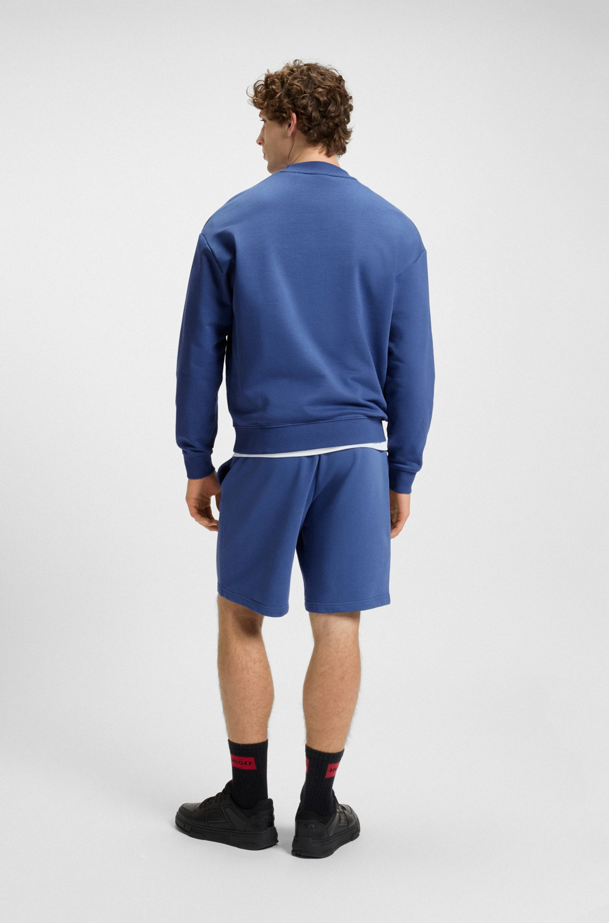 RELAXED-FIT SHORTS IN COTTON TERRY WITH LOGO PRINT - 5