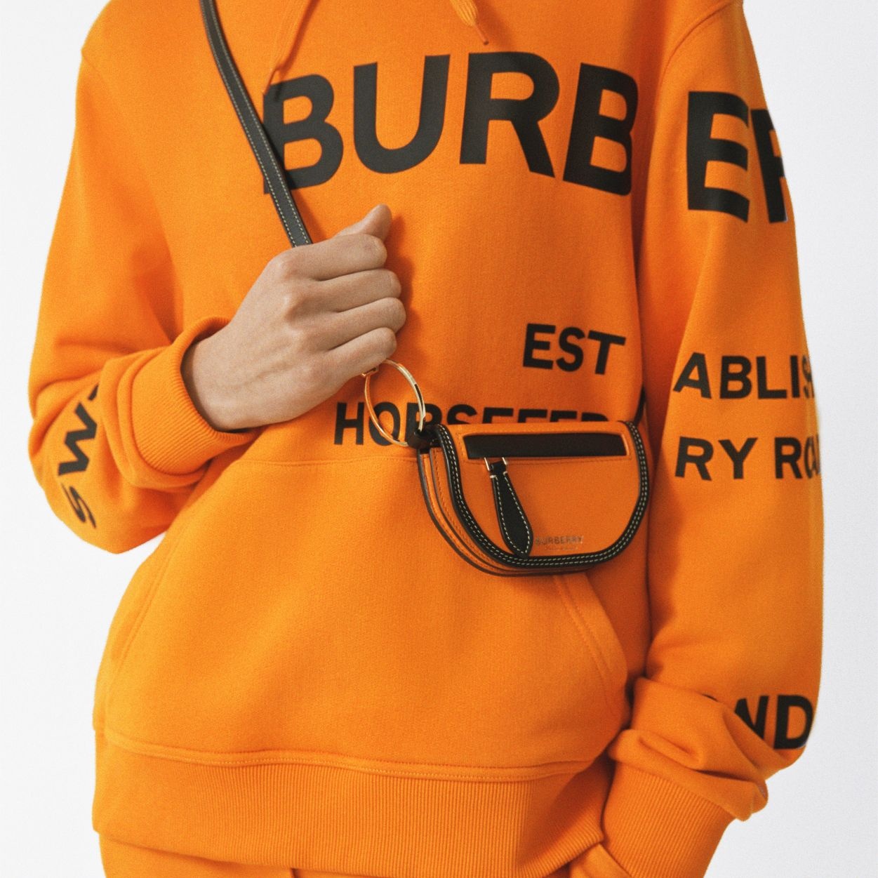 Horseferry Print Cotton Oversized Hoodie - 8