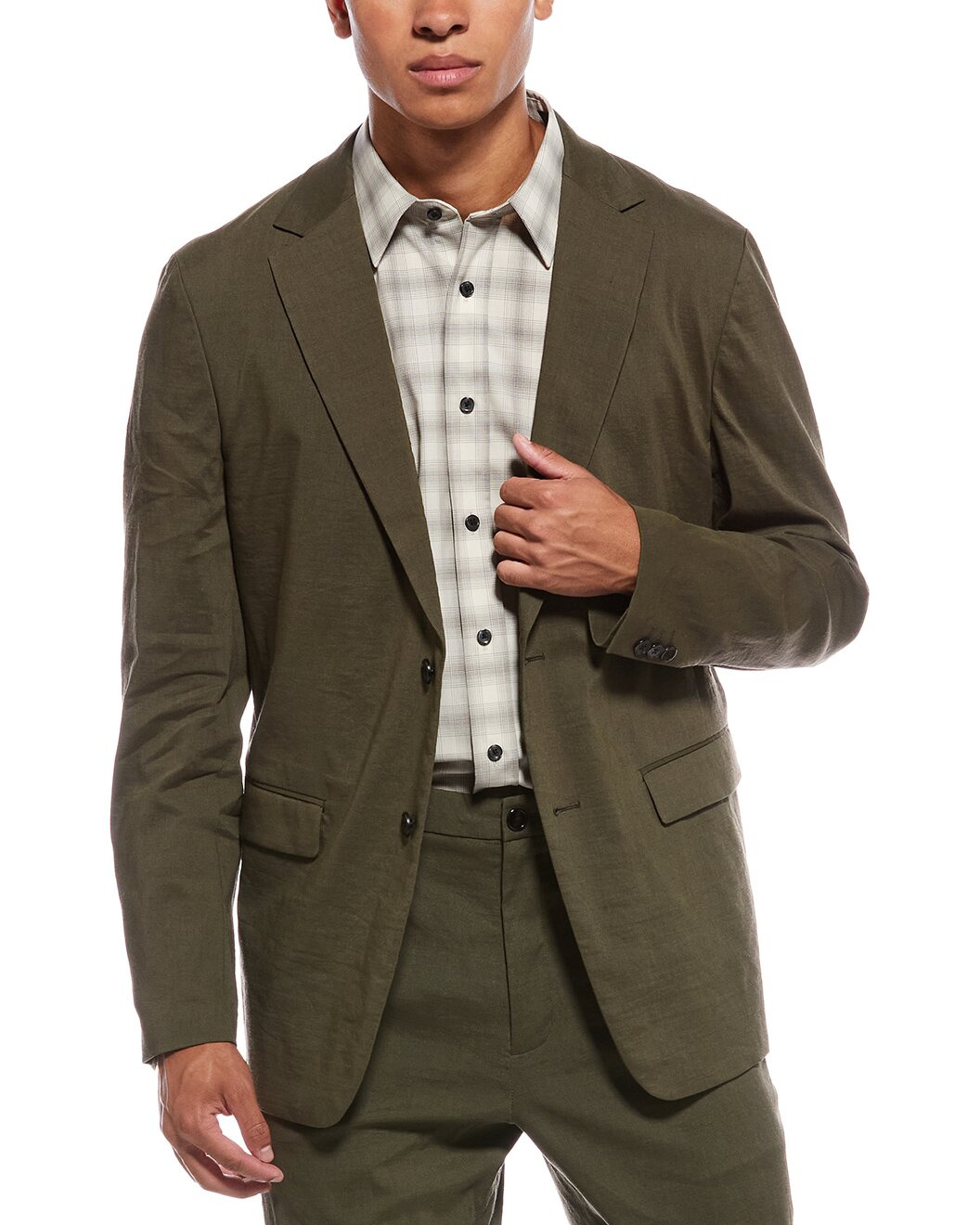 Theory Clinton Linen-Blend Blazer - 1