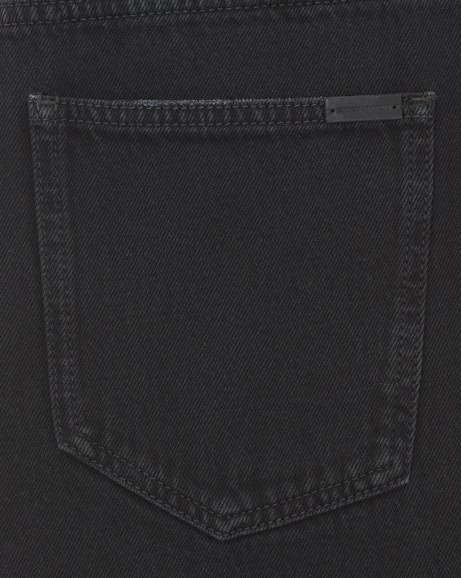 baggy jeans in carbon black denim - 5