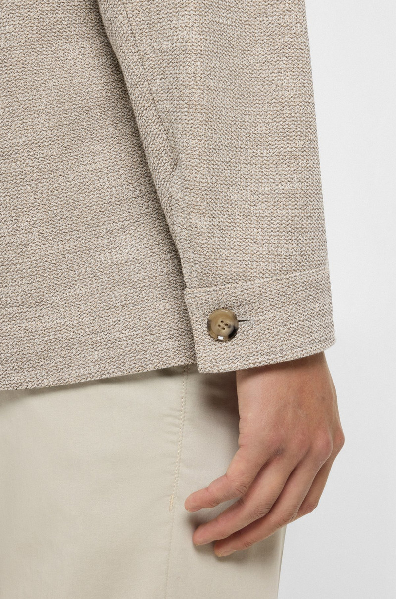 RELAXED-FIT OVERSHIRT IN PATTERNED FABRIC 6