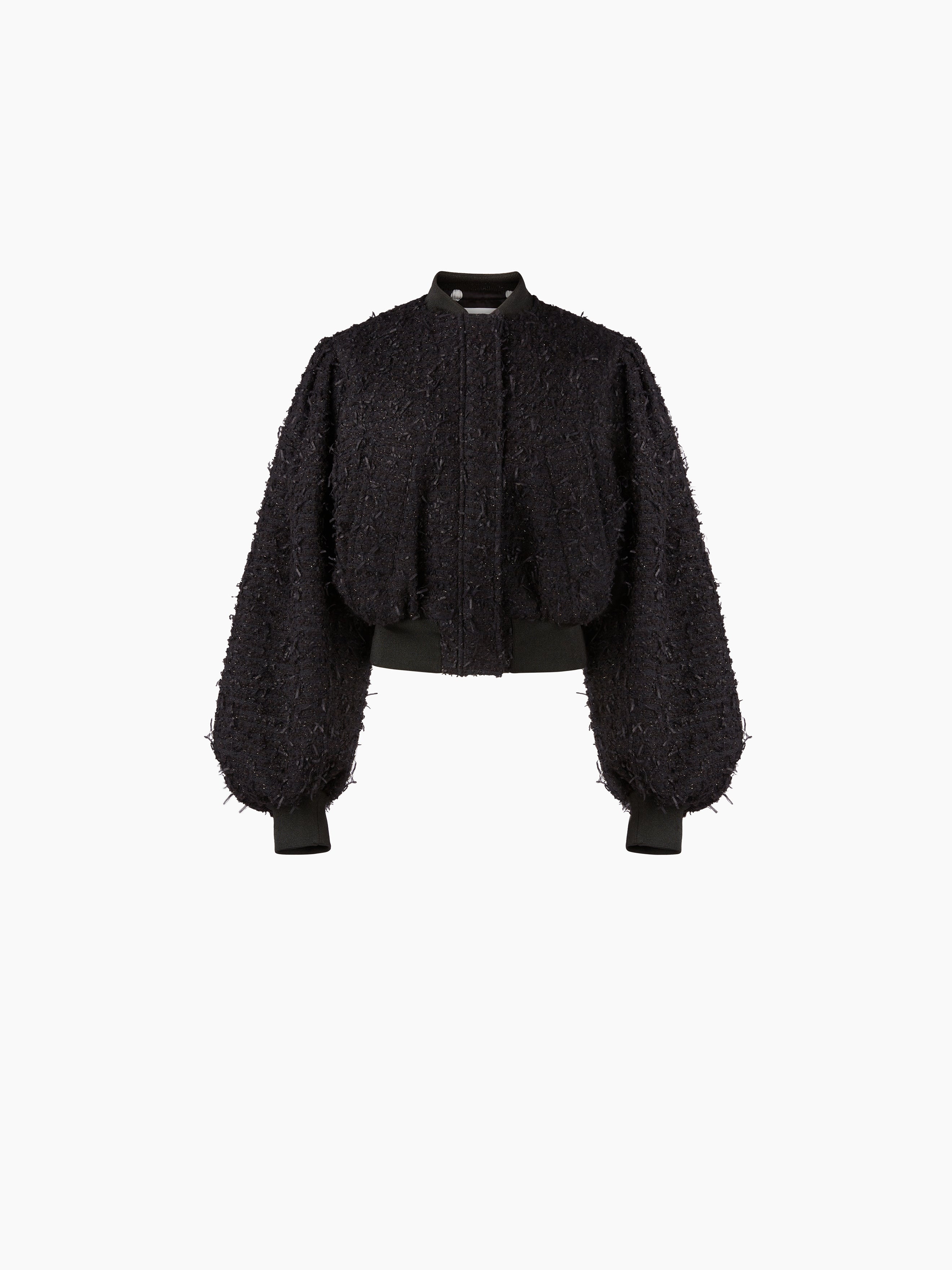 CROPPED BOMBER IN TWEED - 5