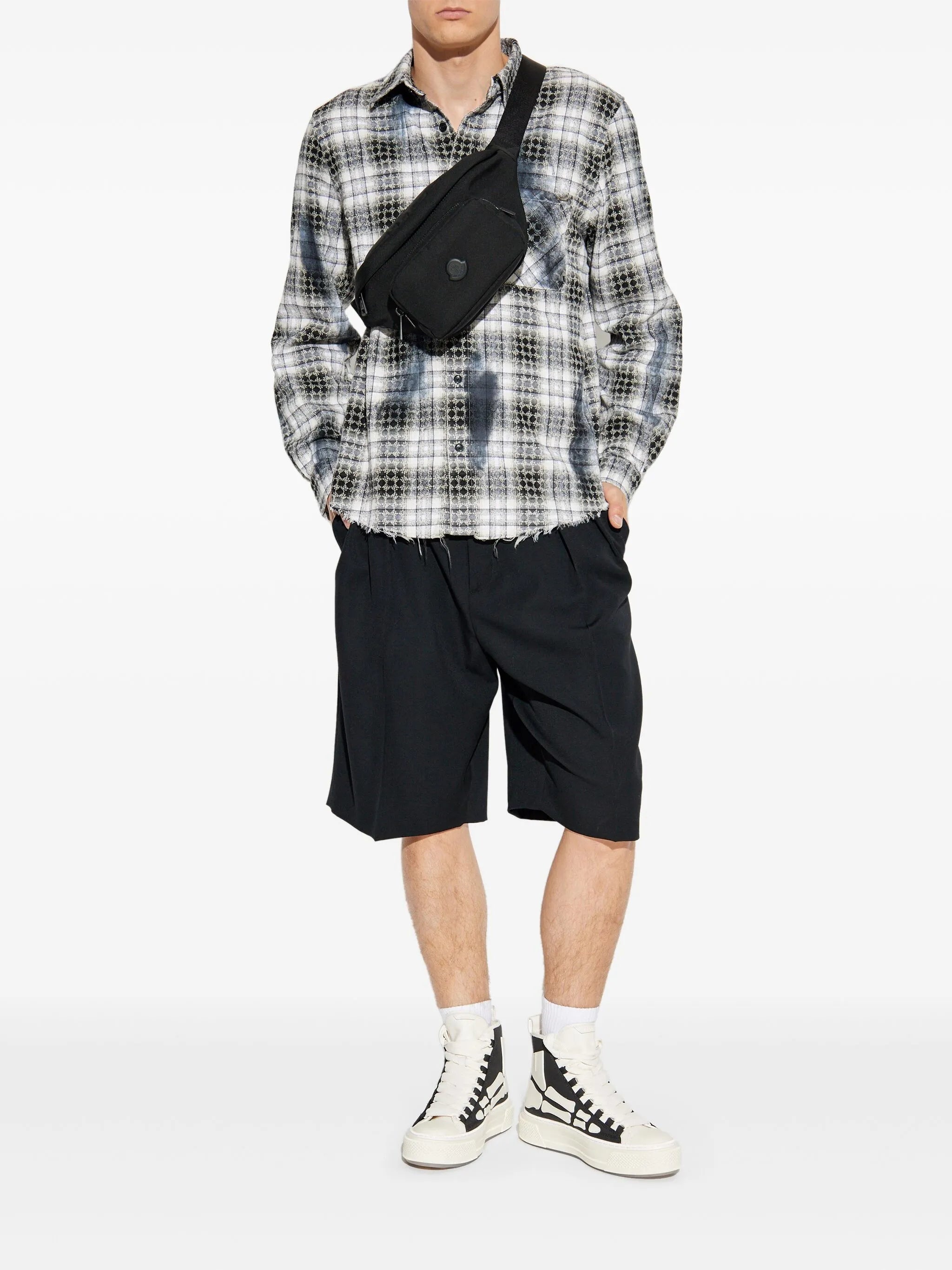Amiri Frayed Checked Shirt - 4