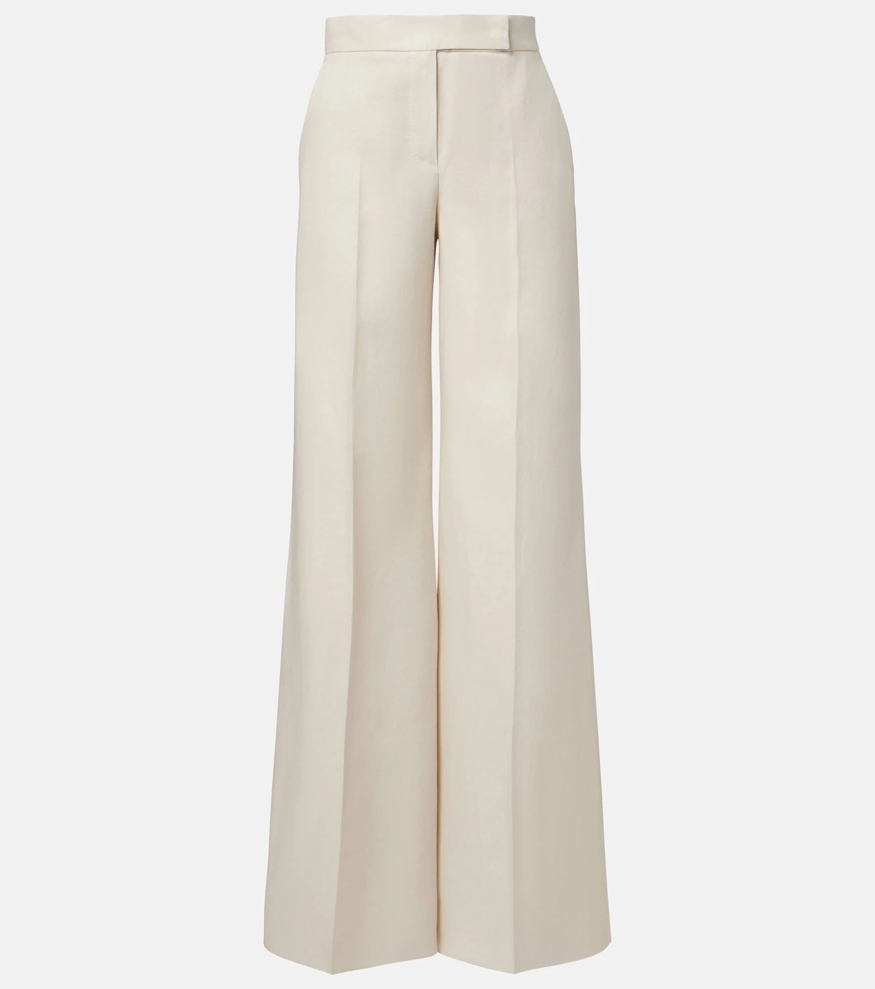 Badesse high-rise linen wide-leg pants - 1