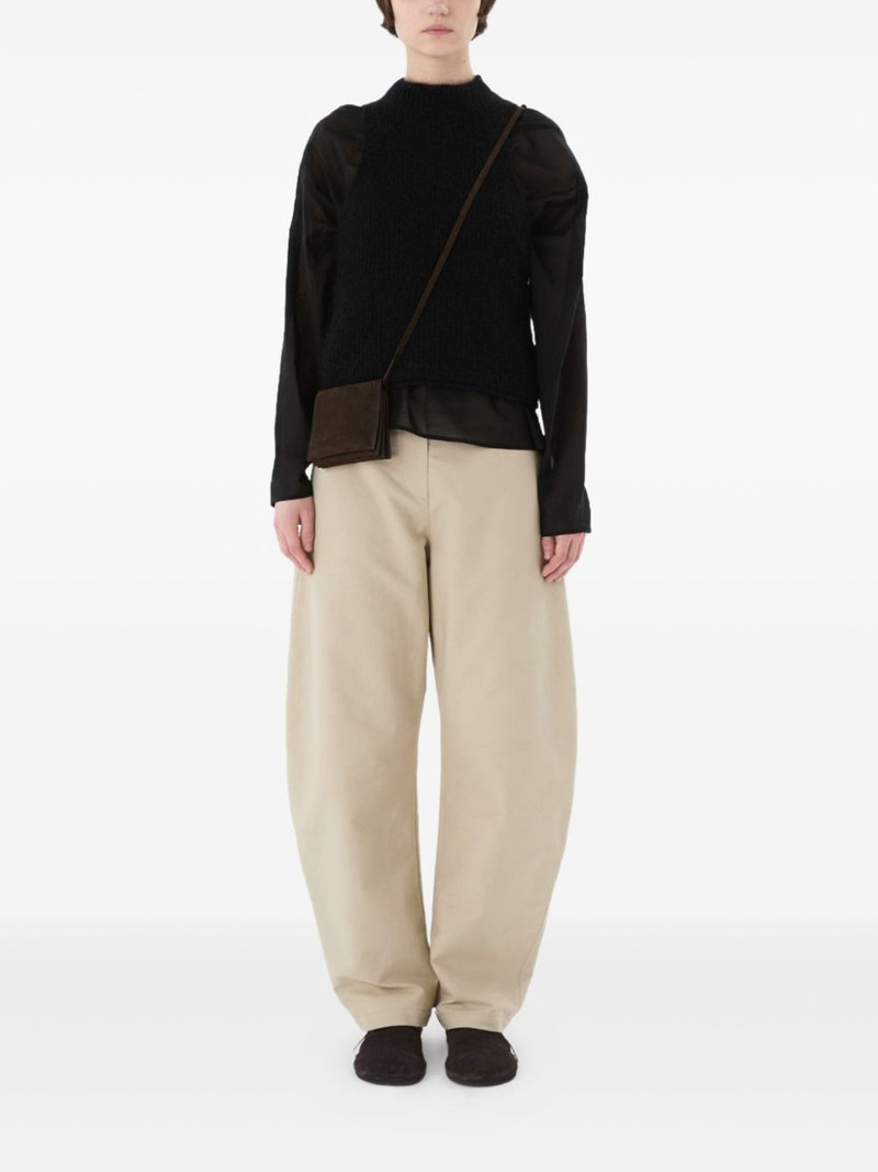 AMOMENTO mock-neck top outlook