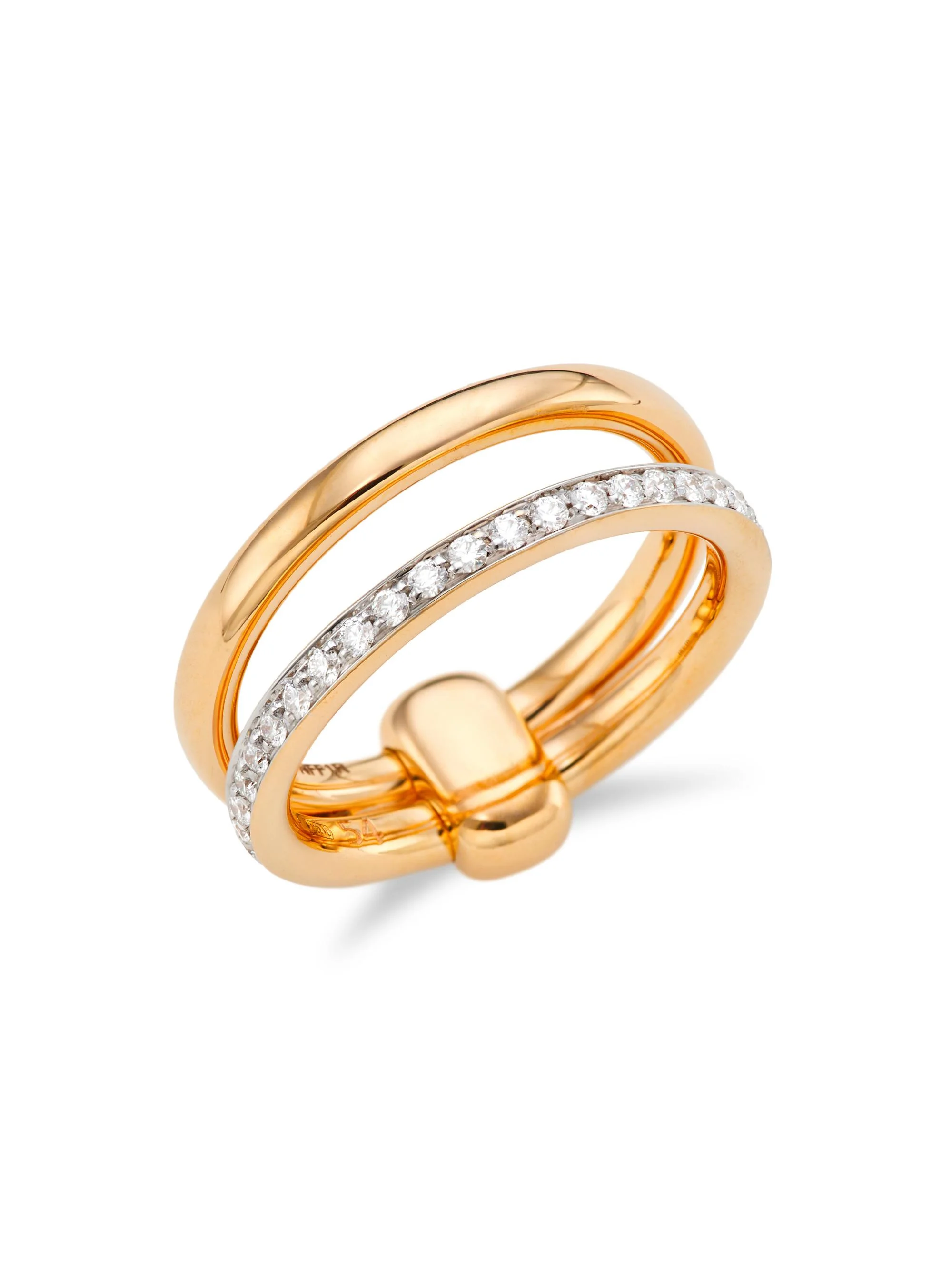 Women's Iconica 18K Rose Gold & Diamond Ring - Rose Gold - 1