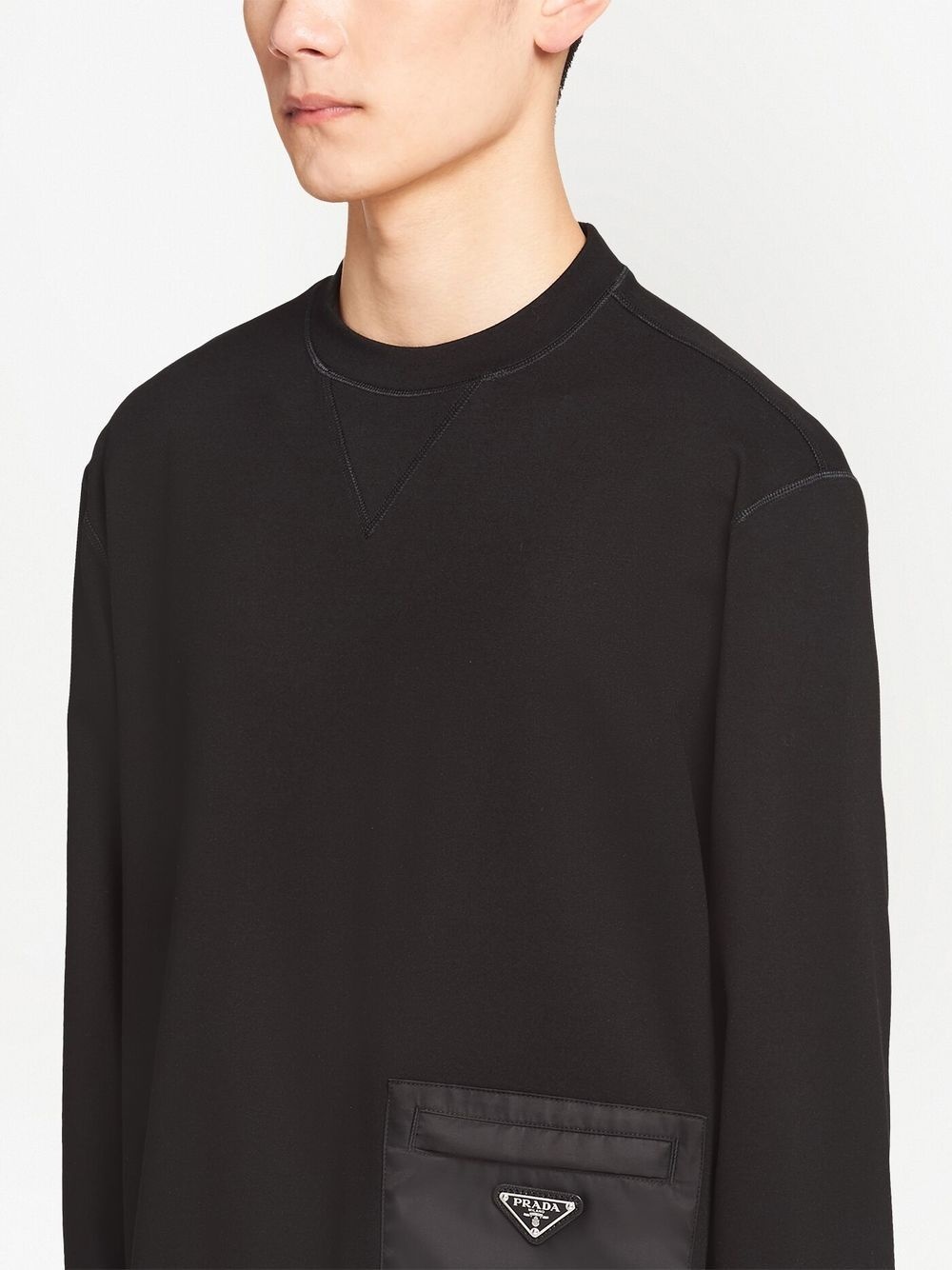 logo-plaque sweatshirt - 5