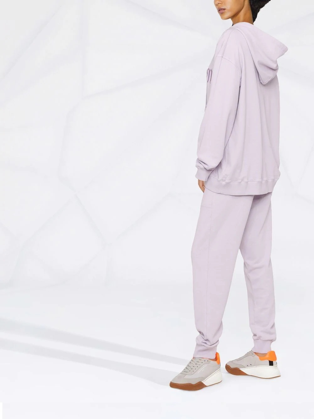 logo-embroidered organic cotton hoodie - 3