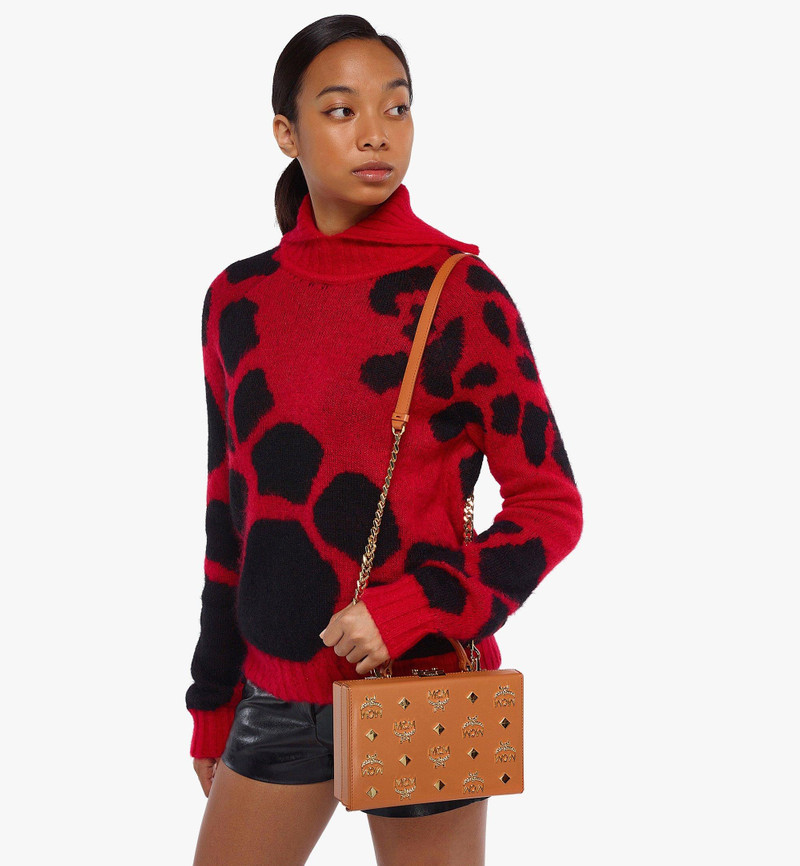 MCM Berlin Crossbody in Gold Monogram Leather outlook