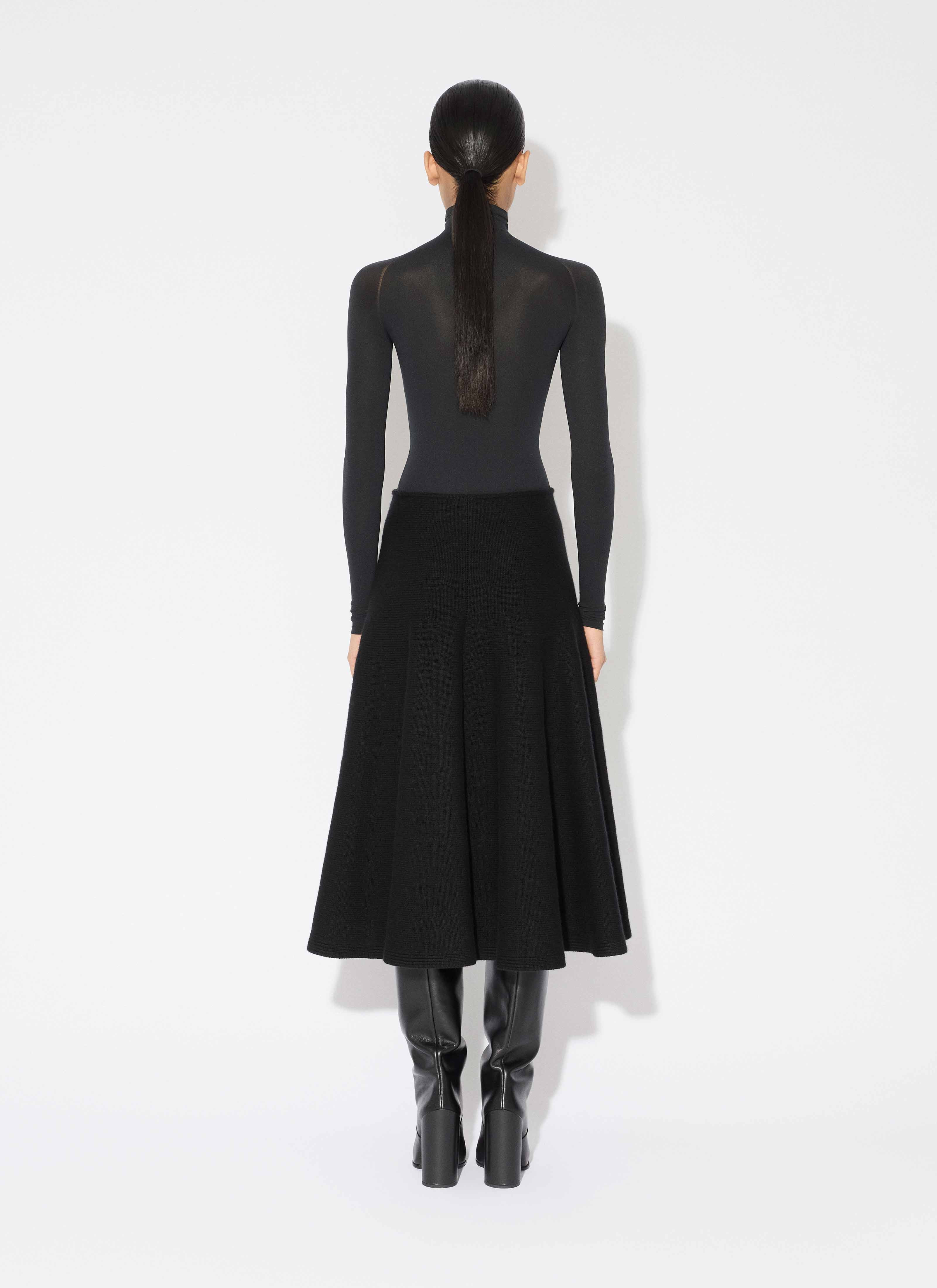 CASHMERE KNIT FLARE SKIRT - 3