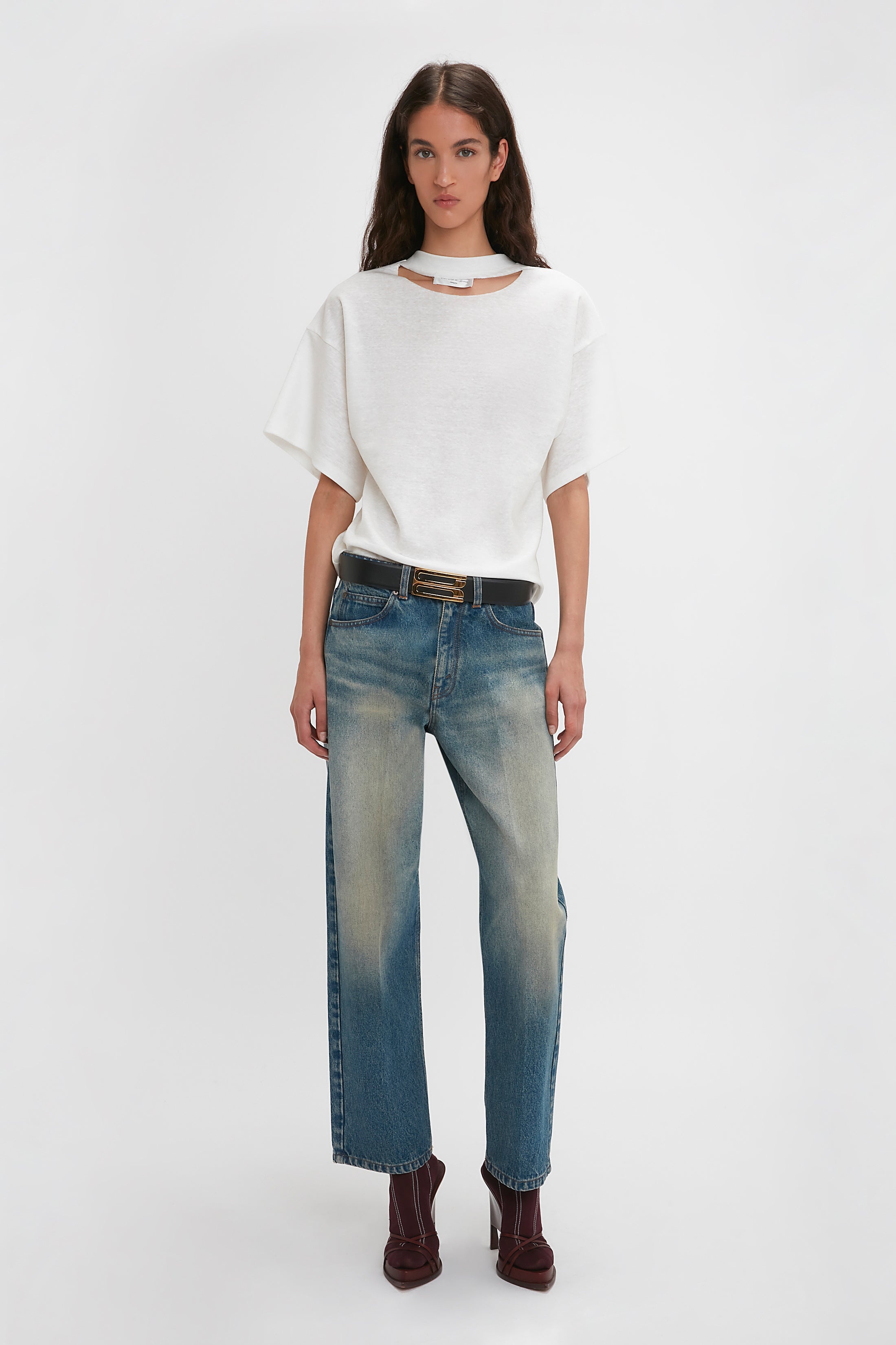 Bonded Jersey Tee In White - 3