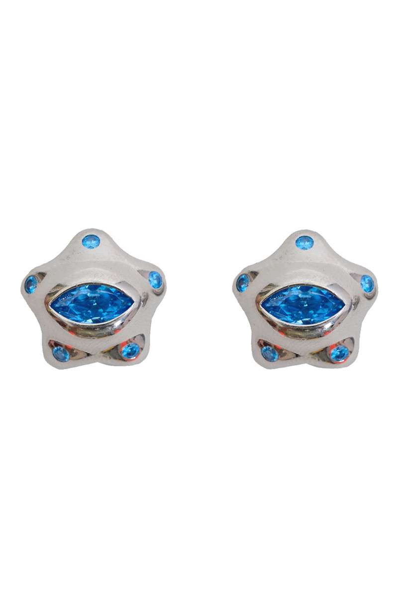 SOFT BLUE STARLET EARRINGS 1