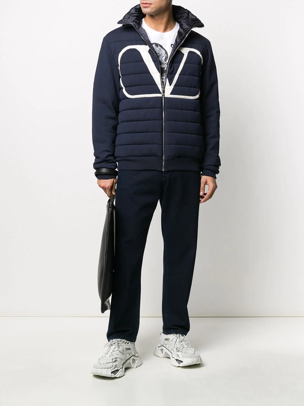 VLOGO quilted puffer jacket - 2