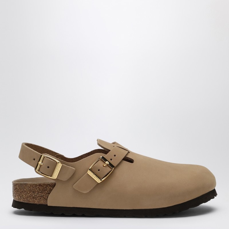 サンダル・ミュール Birkenstock Sand Coloured Suede Tokyo Slipper BIRKENSTOCK Sand coloured suede Tokyo slipper | REVERSIBLE