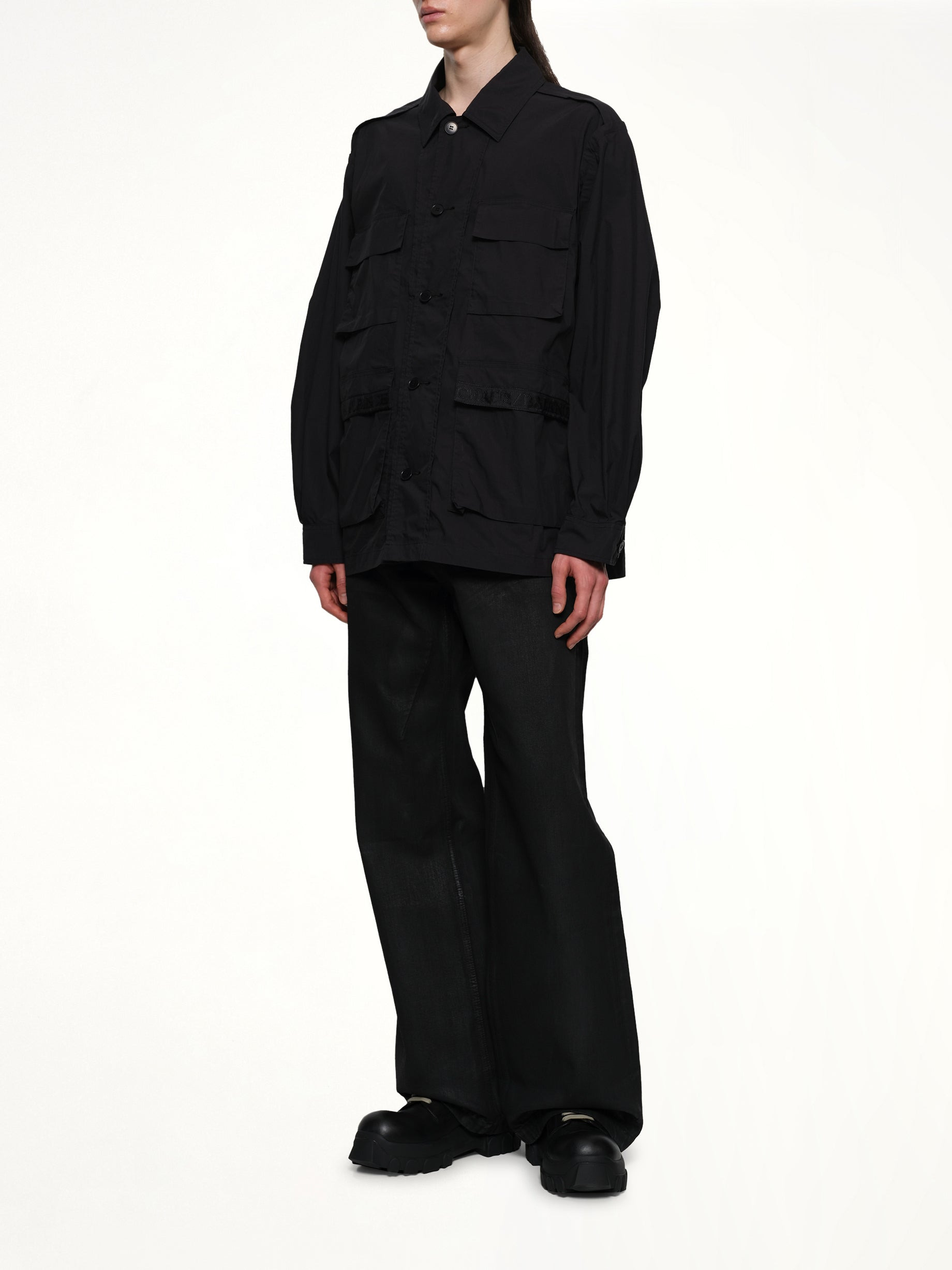 Pocket Shirt in Black - 4