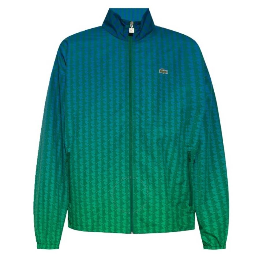 Lacoste Monogram Ombre Showerproof Track Jacket - 1