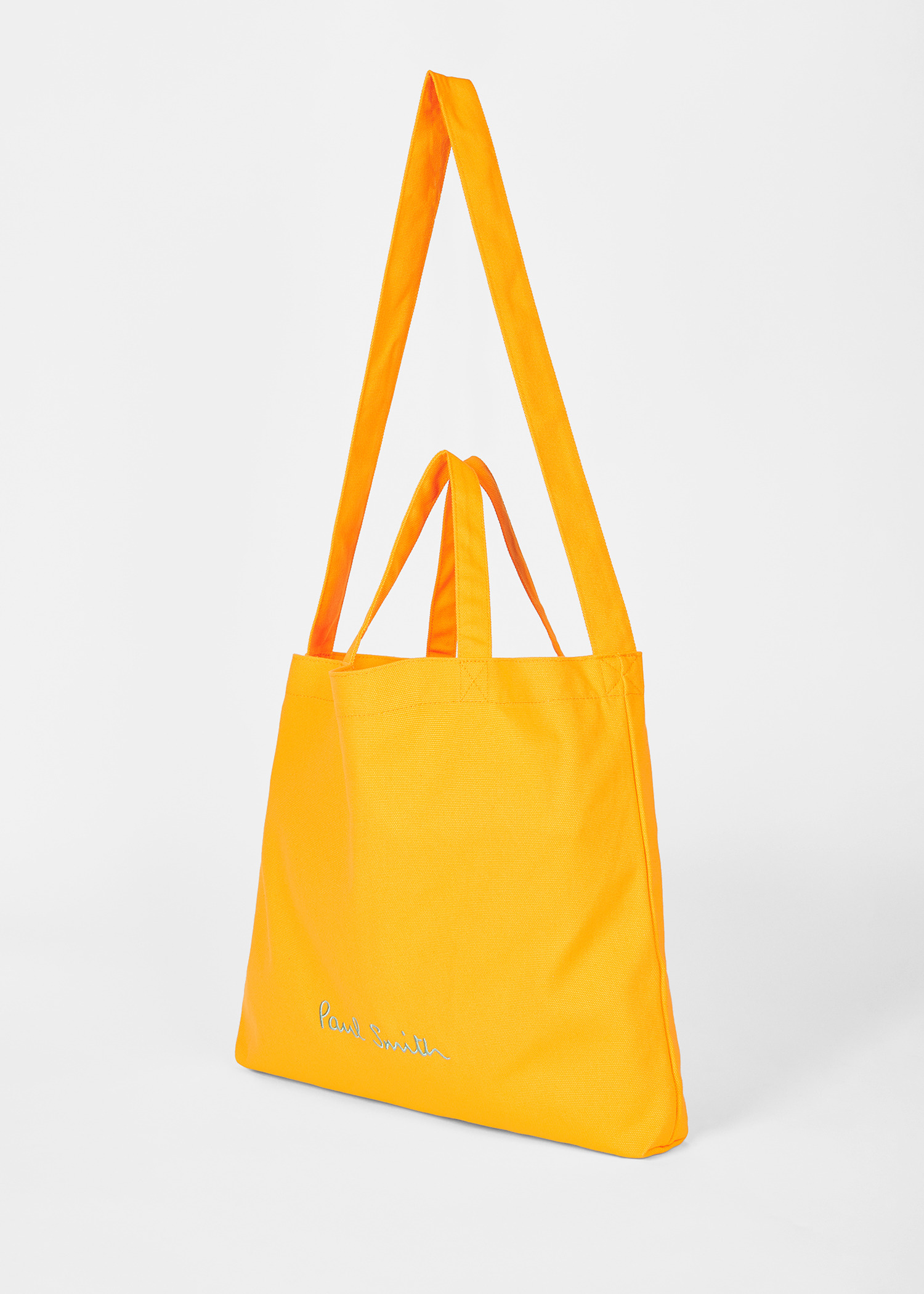 Yellow Cotton-Canvas Quote Tote Bag - 2