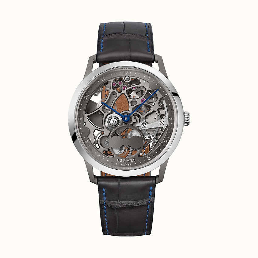 Slim d'Hermes Squelette Lune watch, 39.5 mm - 1