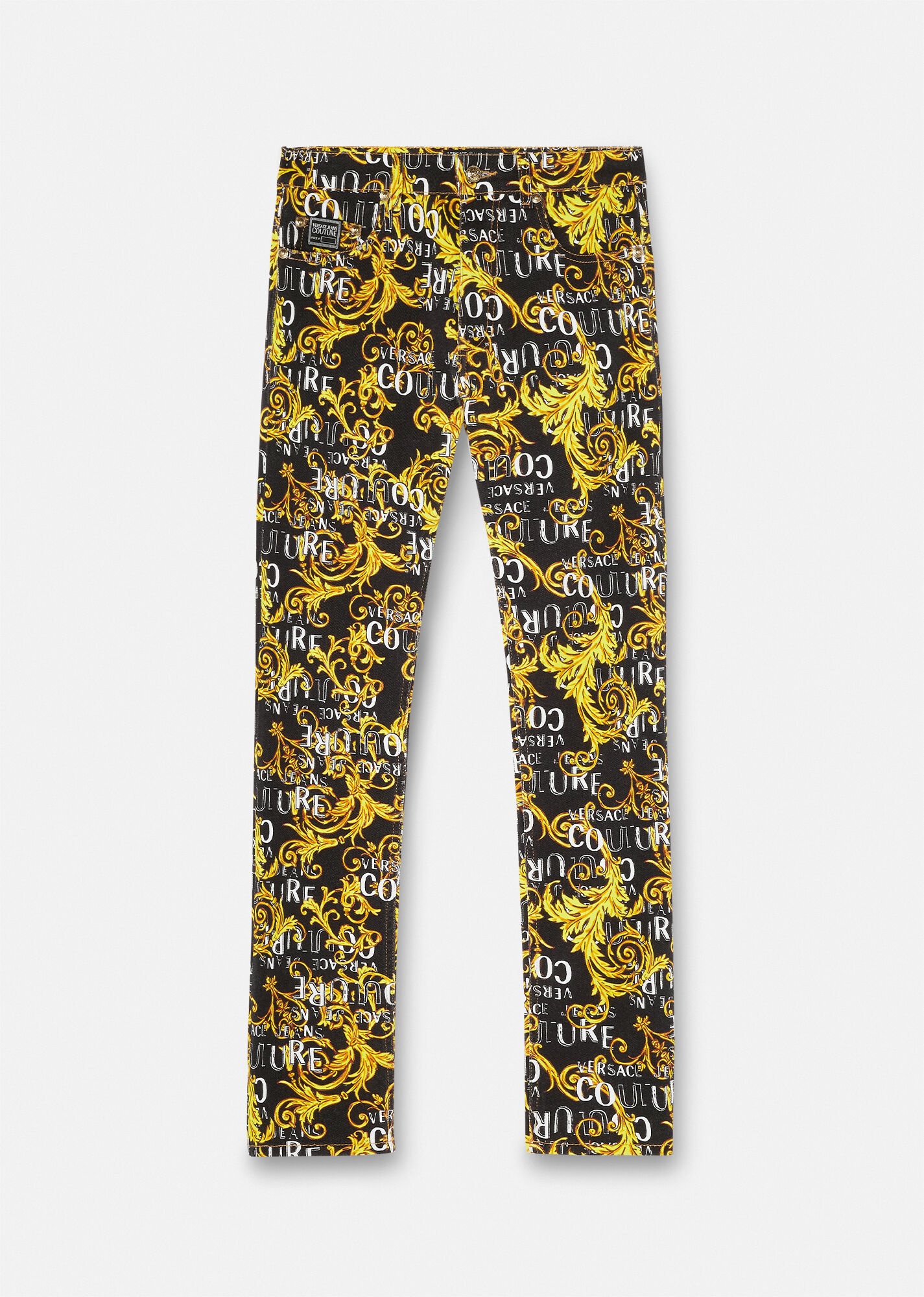 Logo Couture Slim-Fit Jeans - 1