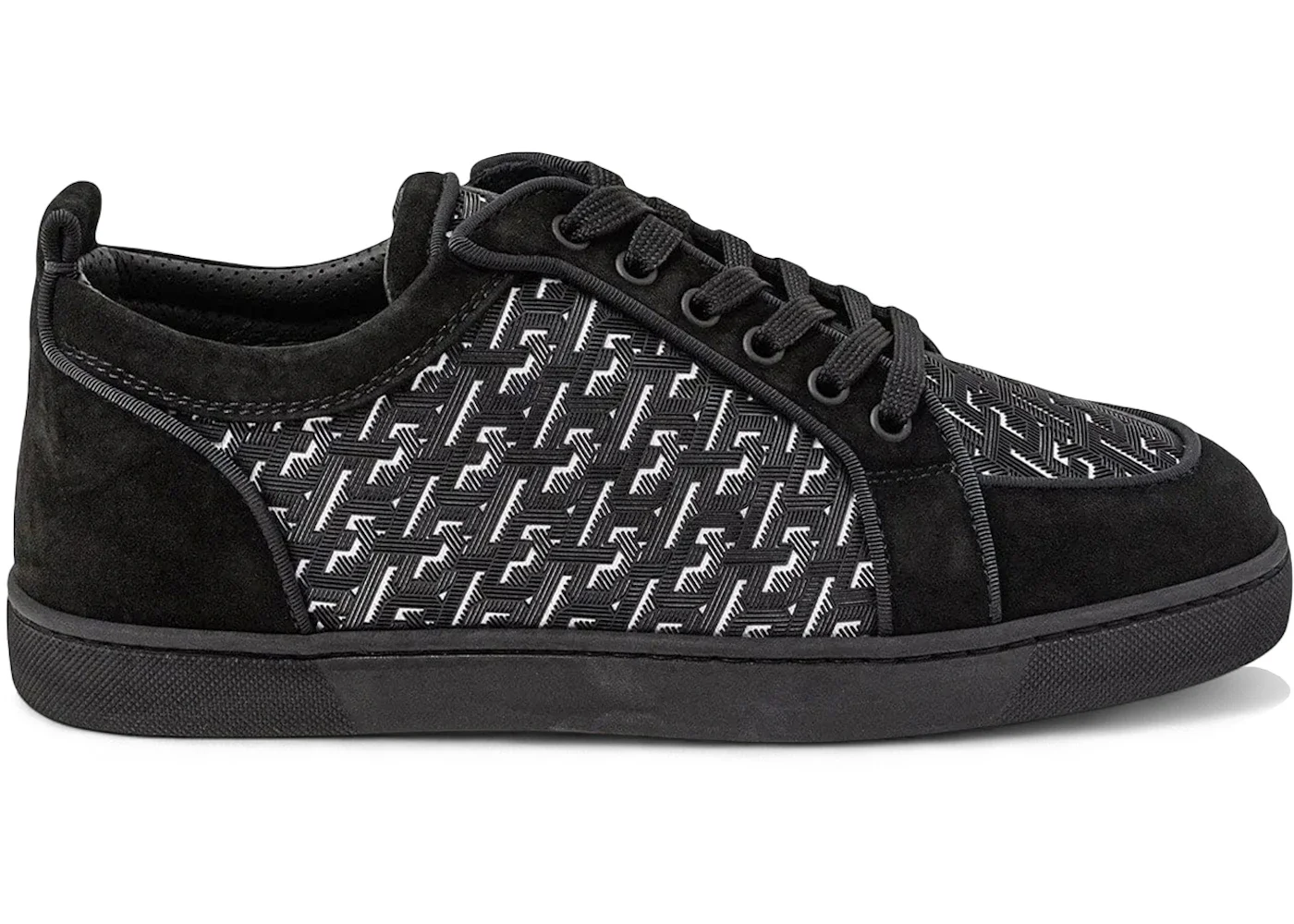 Christian Louboutin Rantulow Orlato Flat Black White - 1