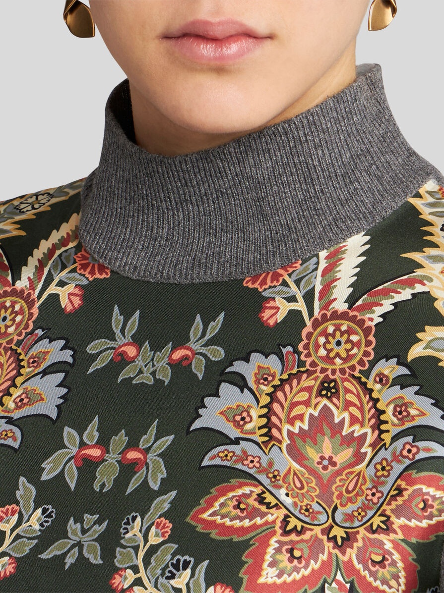 SWEATER WITH PAISLEY PRINT - 4