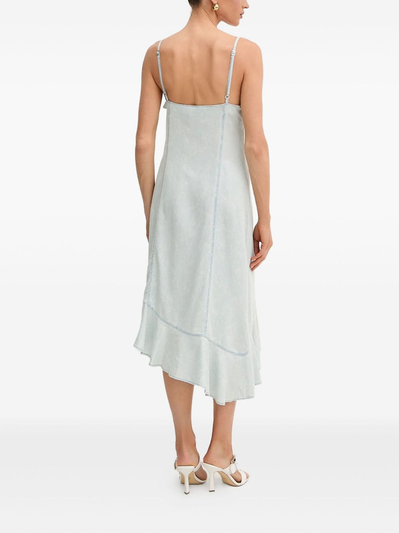 GUESS USA ruffled asymmetric midi dress outlook