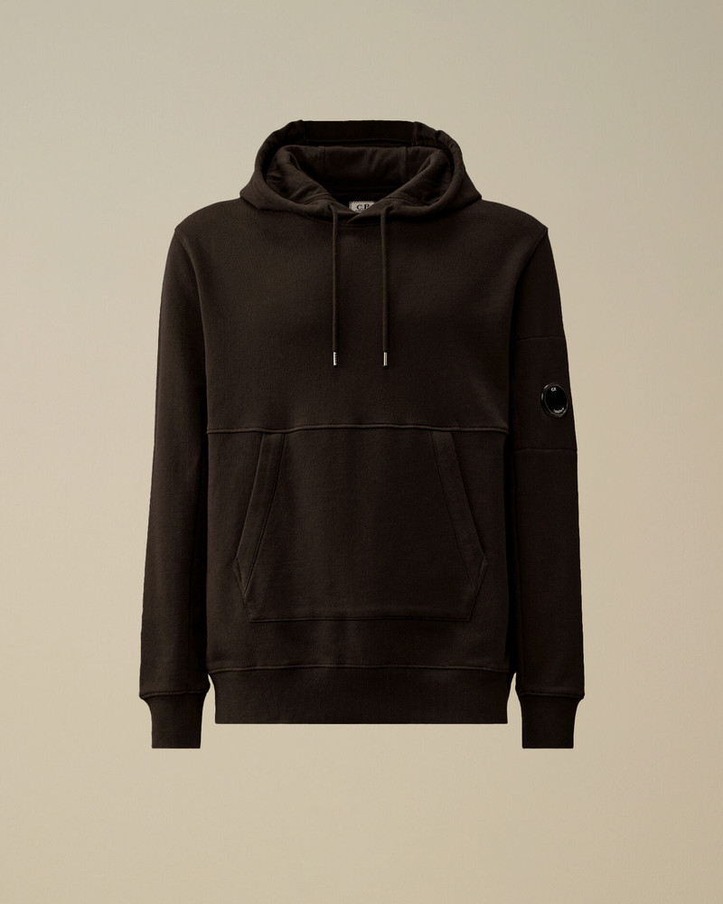 Diagonal Raised Fleece Hooded Lens Sweatshirt 1