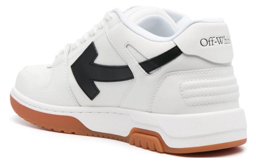 Off-White Out Of Office Low Leather Sneaker 'White Black' OMIA189F23LEA0030110 - 2