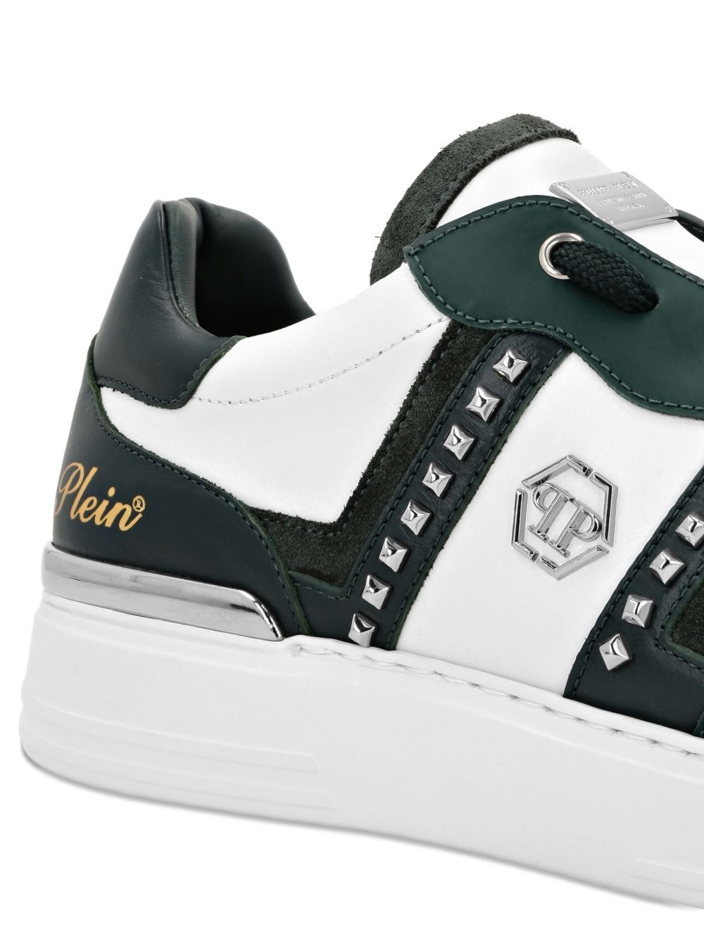 logo-embellished panelled sneakers - 4