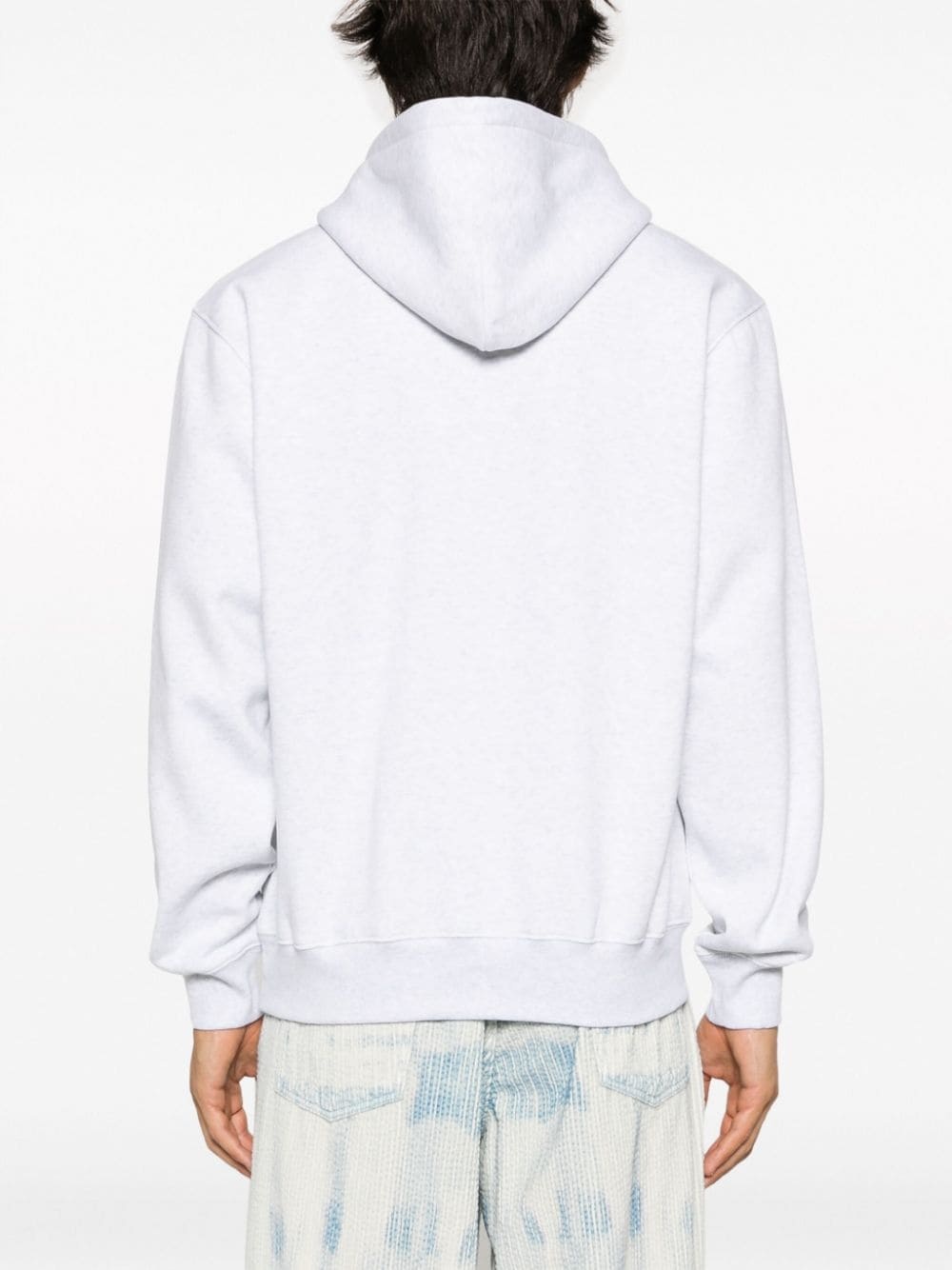 logo-embroidered hoodie - 7
