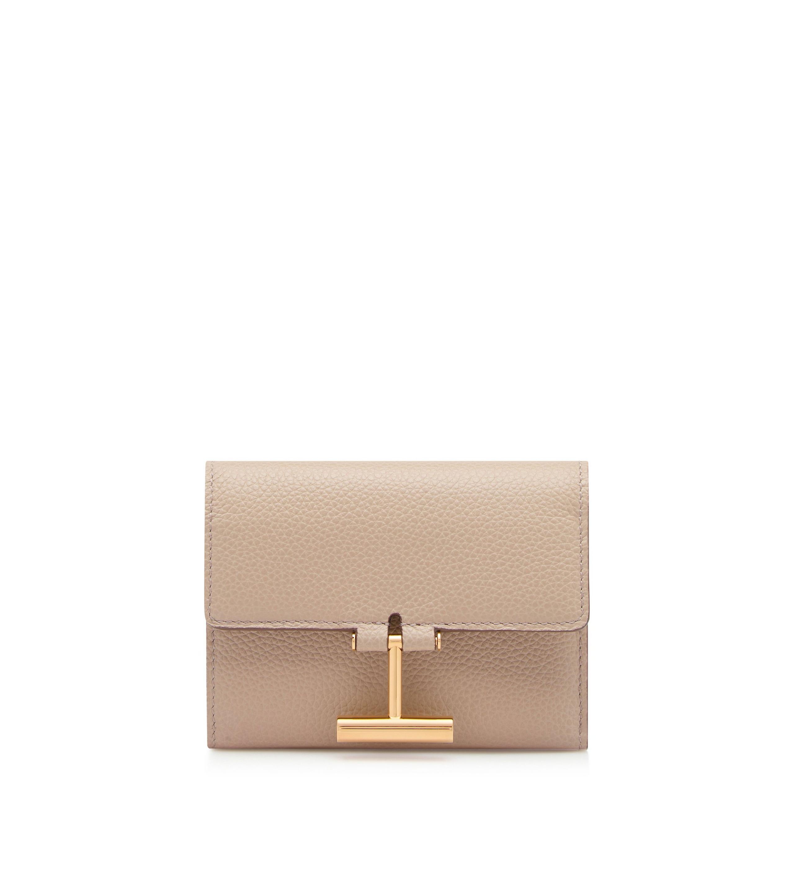 GRAIN LEATHER TARA COMPACT WALLET - 1