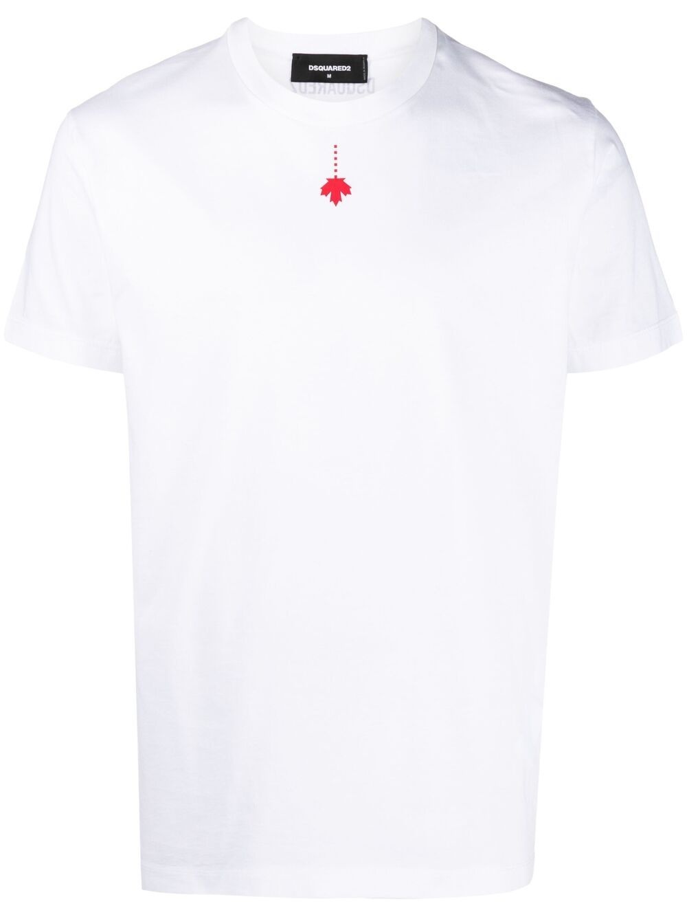 maple leaf-print T-shirt - 1