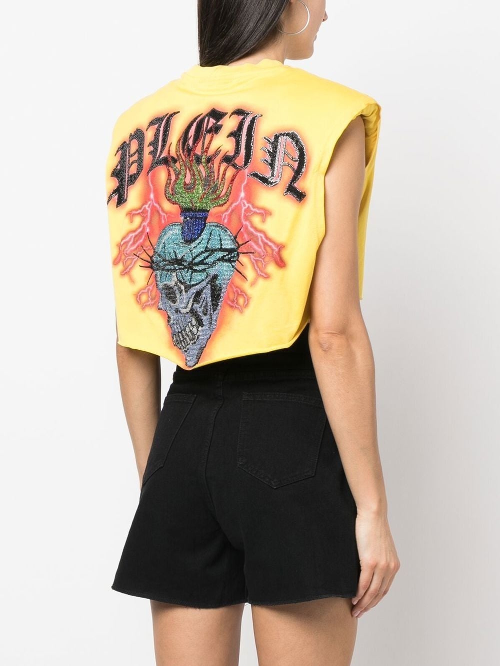 Love Tattoo cropped T-shirt - 4